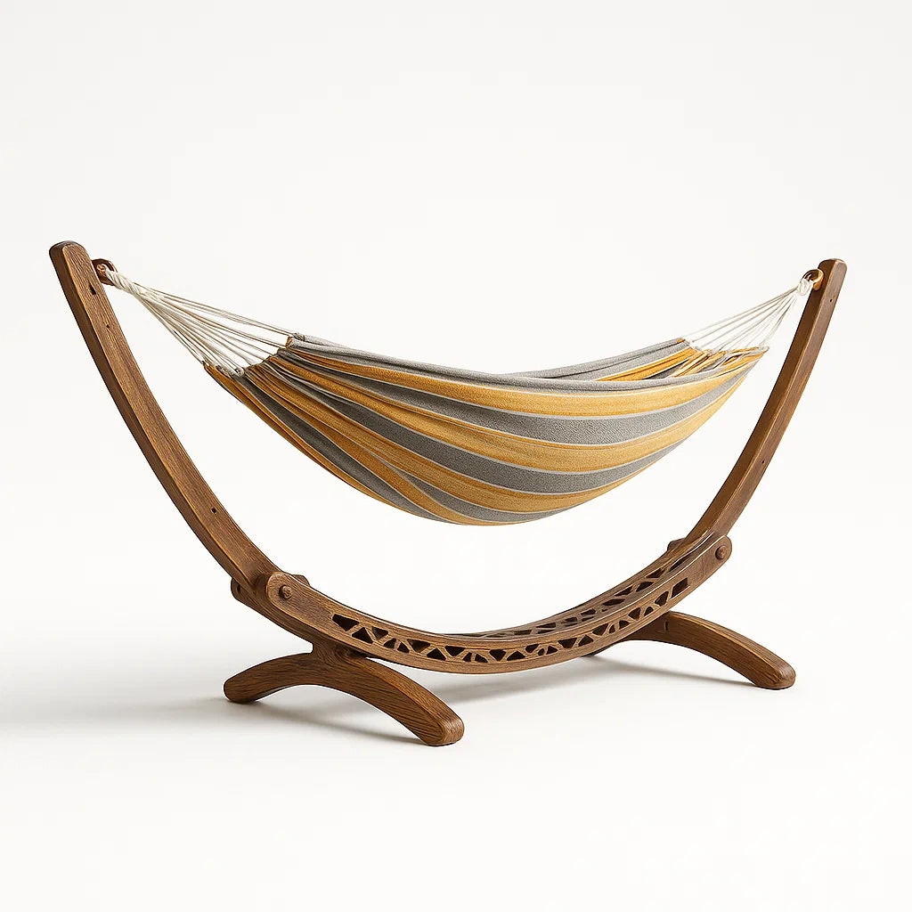 Amaca in Cotone con Supporto in Legno Massiccio