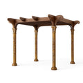 Pergola in Legno con Intagli Dorati 300x300x240 cm