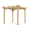 Pergola da Esterno in Legno Decorato 300x300 cm