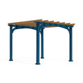 Pergola da Giardino in Pino e Acciaio Blu