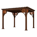 Pergolato da Giardino in Legno Massiccio 300x300x260 cm