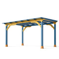 Pergola da Esterno in Acciaio Blu e Giallo 300x400 cm