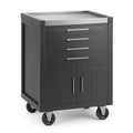 Carrello in Metallo con Cassetti e Ante su Ruote